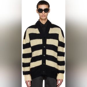 Marni mohair/wool striped cardigan XS S M L XL XXL BNWT in blue white red color